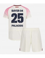 Bayer Leverkusen Exequiel Palacios #25 Vieraspaita Lasten 2025-26 Lyhythihainen (+ shortsit)